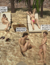 FamilyFancy3D- Family orgy at the beach